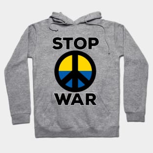 Stop War Flag of Ukraine Hoodie